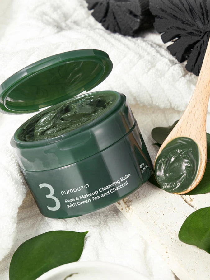 Numbuzin No.3 Pore & Makeup Cleansing Balm With Green Tea And Charcoal