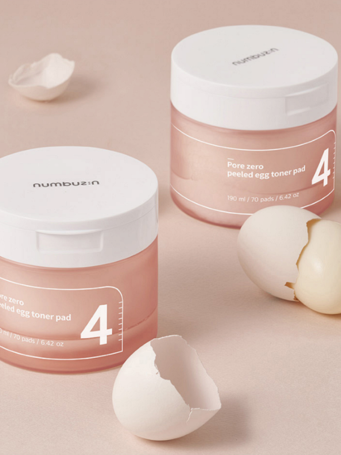 Numbuzin No.4 Pore Zero Peeled Egg Toner Pad