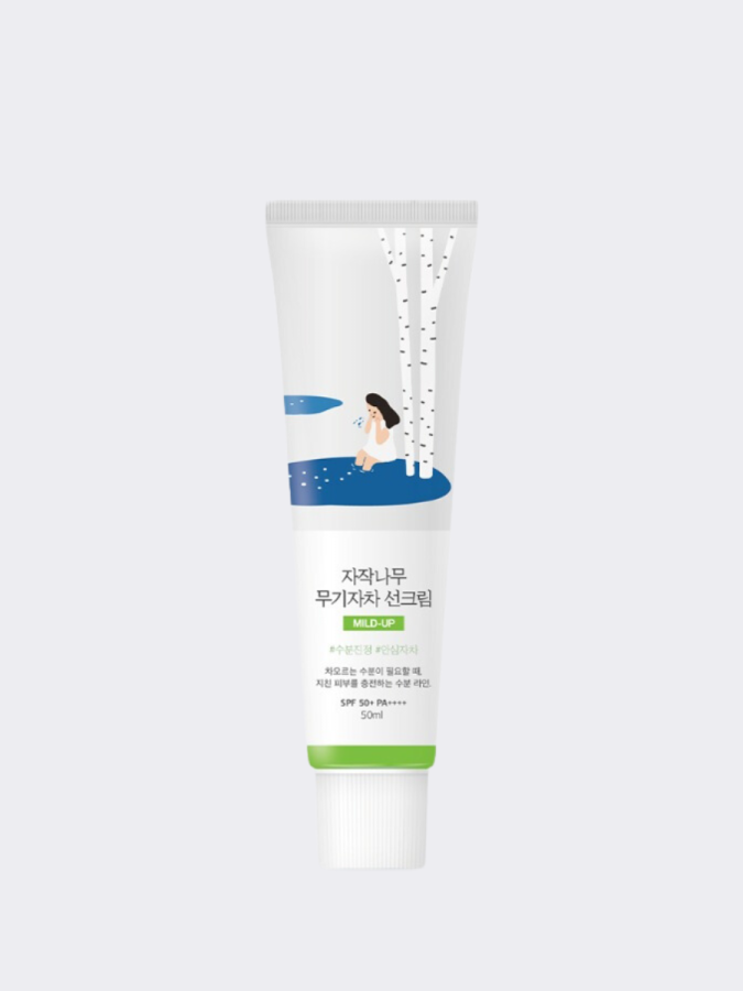 Roundlab Birch juice Moisturizing Mild-up Sunscreen SPF 50+ PA++++