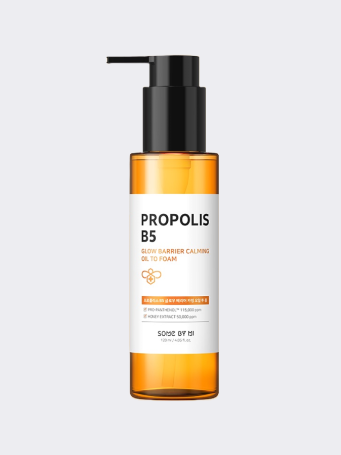 Some By Mi Propolis B5 Glow Barrier Calming Oil To Foam