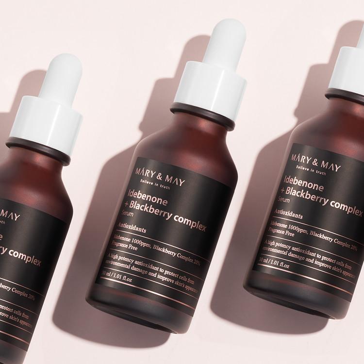 MARY&MAY Idebenone + Blackberry Complex Serum - 30ml