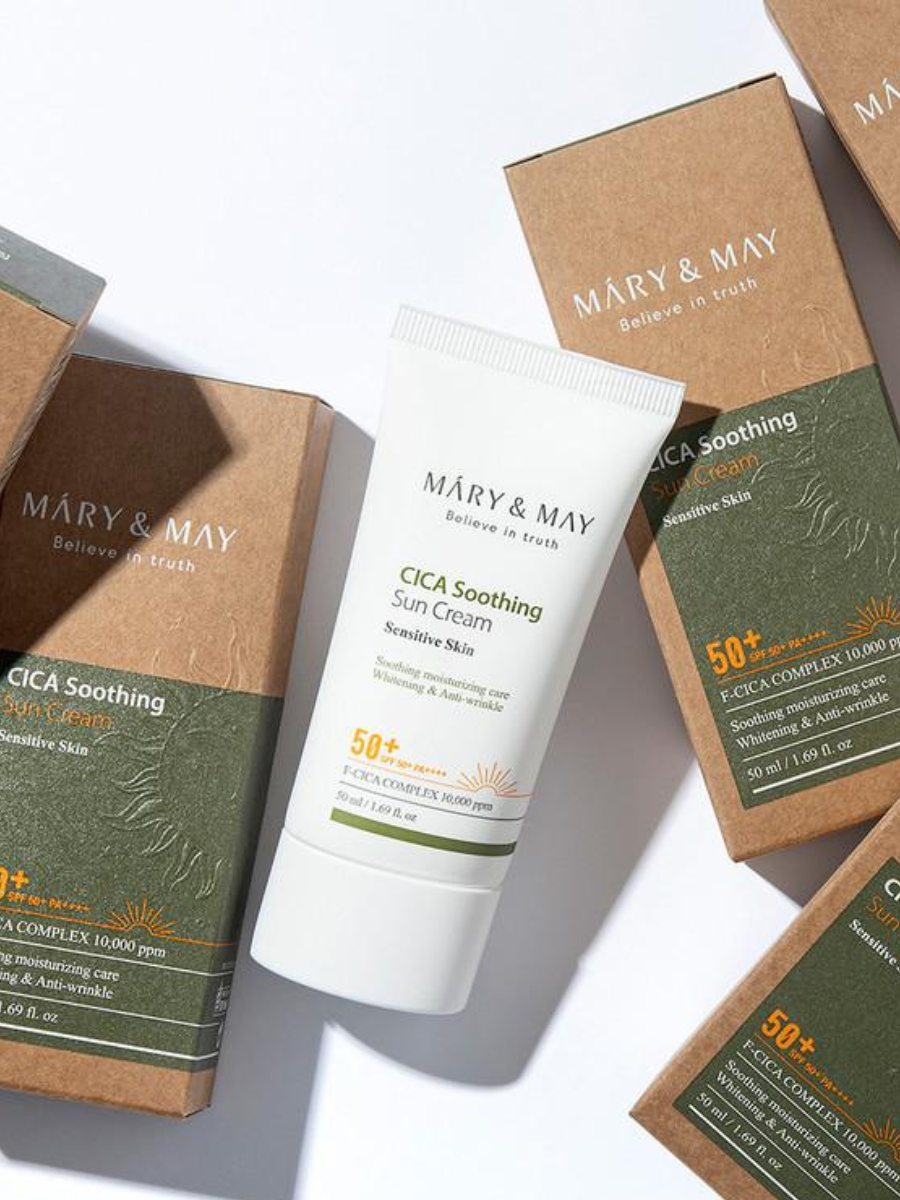 MARY&MAY CICA Soothing Sun Cream SPF50+ PA++++ - 50ml